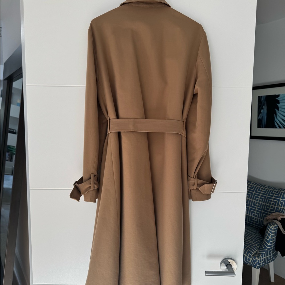 All Saints Myla Long Tan Trench Coat - Picture 6 of 8